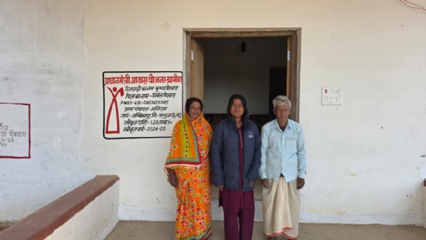 पीएम आवास योजना से ख़ुश हितग्राही