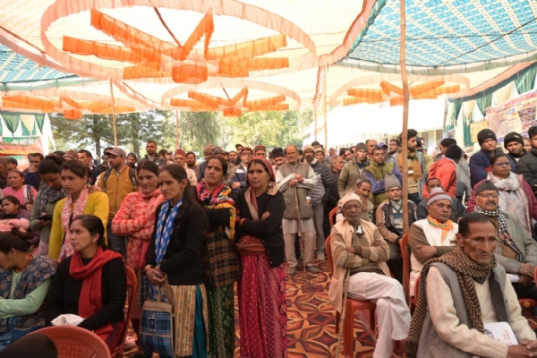 शिविर में जी राम जी योजना का पोस्टर किया लॉन्च