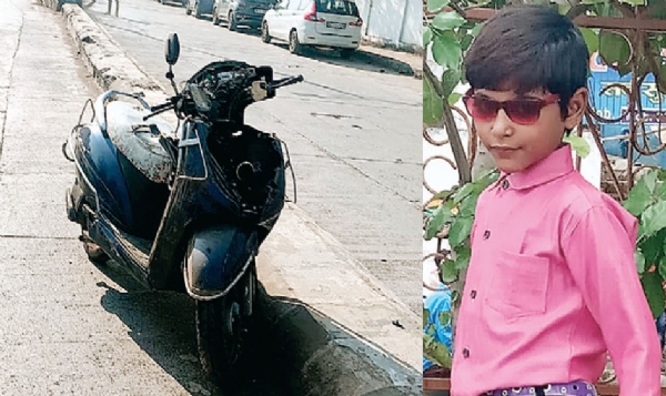 तेज रफ्तार स्कूटी डिवाइडर से टकराई, कक्षा 9वीं के छात्र की मौत