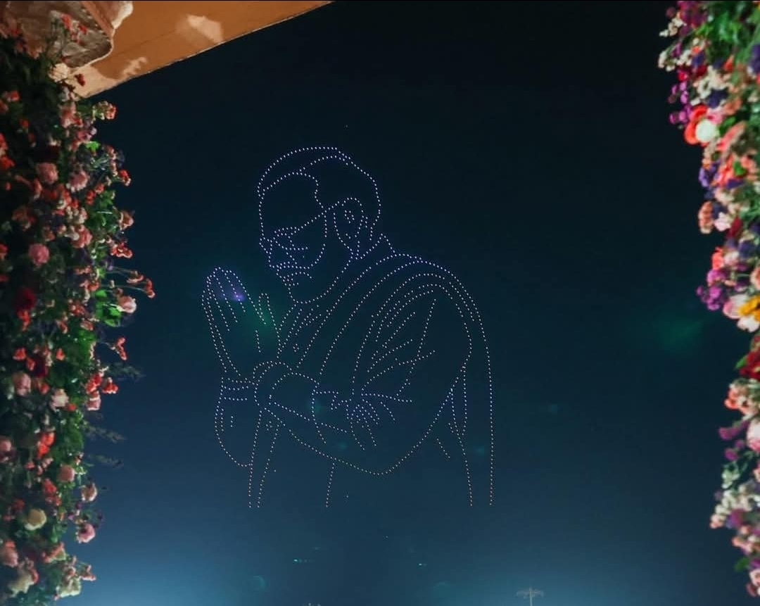 सोमनाथ के ड्रोन शो में प्रधानमंत्री नरेंद्र मोदी