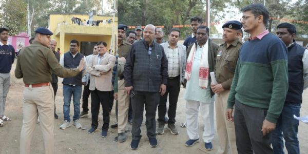 मुख्यमंत्री के प्रस्तावित दौरे को लेकर महर्षि वाल्मीकि आश्रम में सुरक्षा व्यवस्था का निरीक्षण