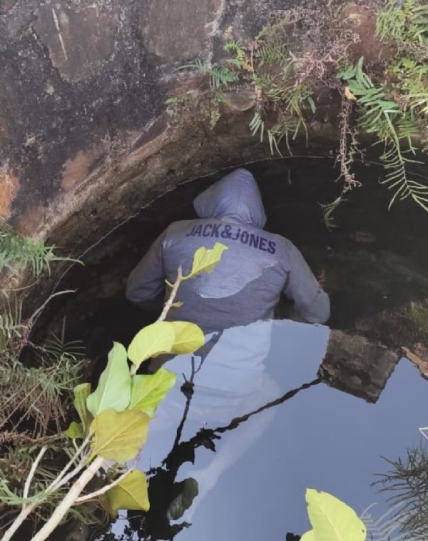 कुंआ में मृतक का शव