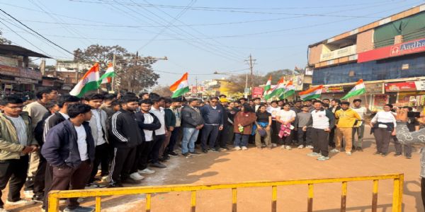 शिवपुरीः राष्ट्रीय युवा दिवस पर एनएमओ ने किया भव्य मैराथन का आयोजन