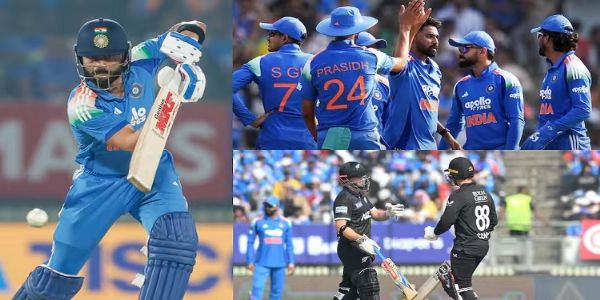 पहला वनडे: भारत ने न्यूजीलैंड को 4 विकेट से हराया, कोहली की 93 रनों की ऐतिहासिक पारी