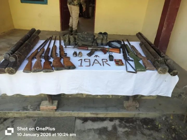 Image of the Arms Cache Recovered in Manipur Operations. Image of the Arms Cache Recovered in Manipur Operations.