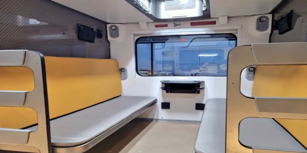 वंदे भारत स्लीपर का दृष्य