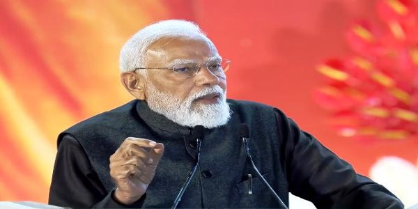 प्रधानमंत्री नरेन्द्र मोदी सोमवार को भारत मंडपम में आयोजित विकसित भारत यंग लीडर्स डायलॉग–2026 के समापन सत्र को संबोधित करते हुए