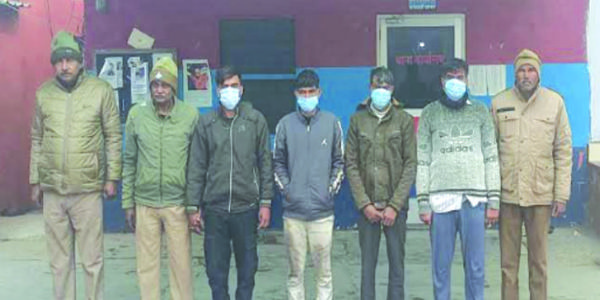 गोकशी मामले में फरार चल रहे चार आरोपित पुलिस के हत्थे चढ़े, भेजा जेल