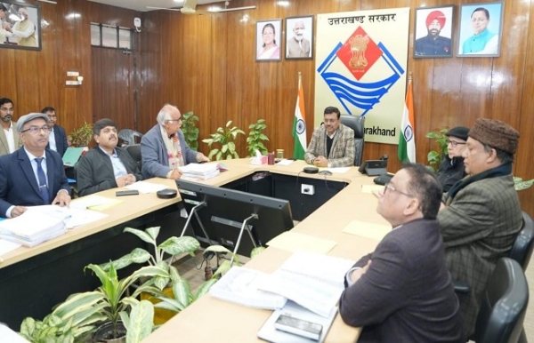 सचिवालय में मुख्य सचिव उत्तराखंड एवं अध्यक्ष यूजेवीएन लिमिटेड आनंद वर्धन की अध्यक्षता में बोर्ड बैठक।