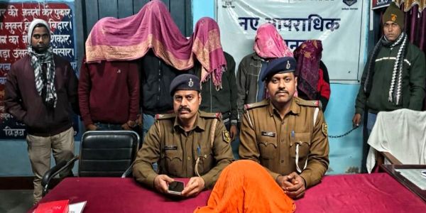 पांच अपराधी हथियार के साथ गिरफ्तार