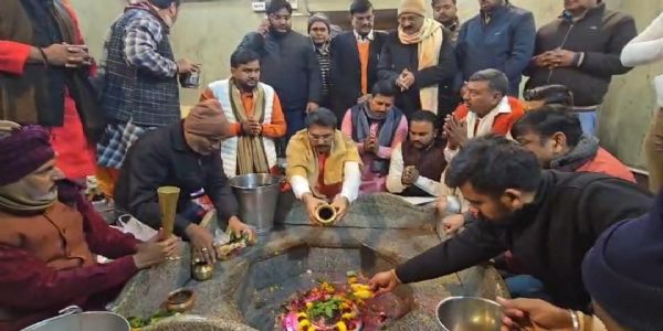 भाजपा प्रदेश अध्यक्ष का धार्मिक दौरा, गौशालाओं से अतिक्रमण हटाने का ऐलान