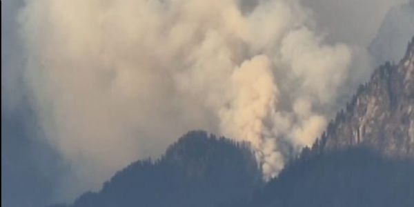 फूलों की घाटी में आगजनी।