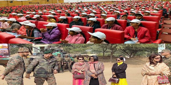 बीकानेर में सेना–सिविल इन्फ्यूजन का नवाचार, बेटियों ने जानी सेना की भूमिका