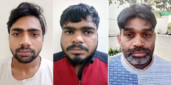 गुरुग्राम: हथियार से लैस होकर पिकअप गाड़ी चोरी करने के तीन आरोपी गिरफ्तार