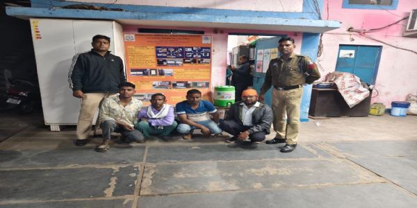 जूटमिल पुलिस की सख्त कार्रवाई, झगड़ा–विवाद में लिप्त चार आराेपिताें काे भेजा गया जेल