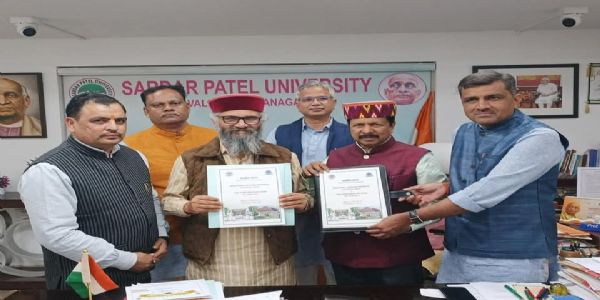 ठाकुर रामसिंह इतिहास शोध संस्थान नेरी और सरदार पटेल विश्वविद्यालय के बीच शोध सहयोग हेतु एमओयू