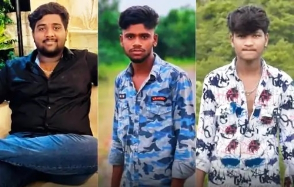 तीन युवकों की माैत।