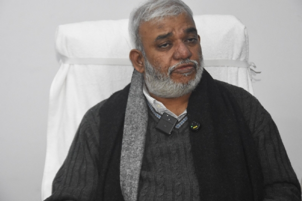 प्रेस वार्ता काे संबाेधित करते गुरु जंभेश्वर विश्वविद्यालय के कुलपति प्रोफेसर सचिन माहेश्वरी ।