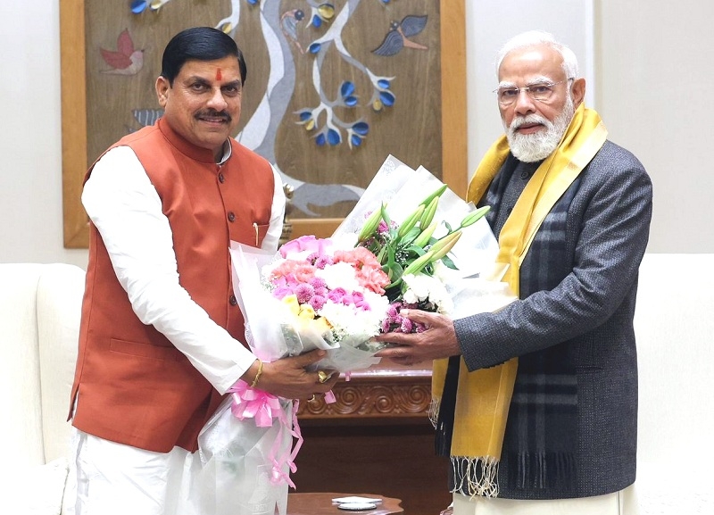 प्रधानमंत्री से मिले मप्र के मुख्यमंत्री