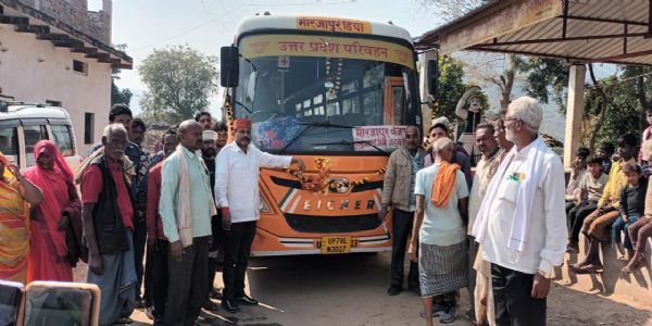 सीमावर्ती गांव बंजारी कला से चली रोडवेज बस, ग्रामीणों में खुशी