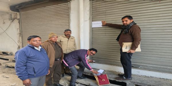 फरीदाबाद : नगर निगम ने 55 बकायाधारकों की संपत्ति को किया सील
