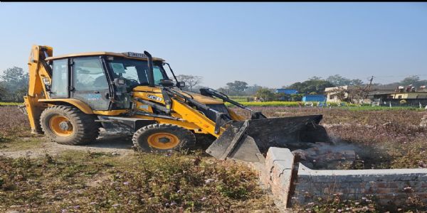 एमडीडीए ने की डोईवाला में 40 बीघा अवैध प्लॉटिंग ध्वस्त