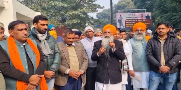 यमुनानगर:धान घोटाले के विरोध में भारतीय किसान यूनियन ने किया प्रदर्शन
