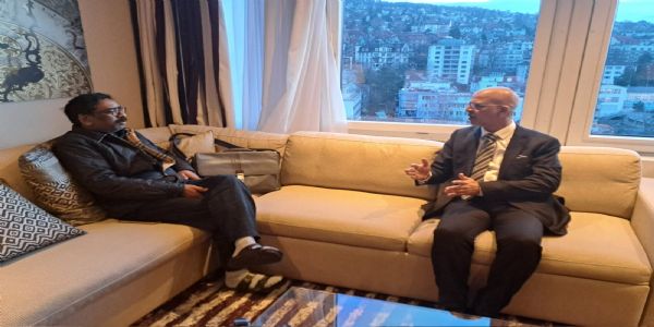 स्विट्जरलैंड में भारत के राजदूत ने मुख्यमंत्री हेमंत सोरेन से की मुलाकात