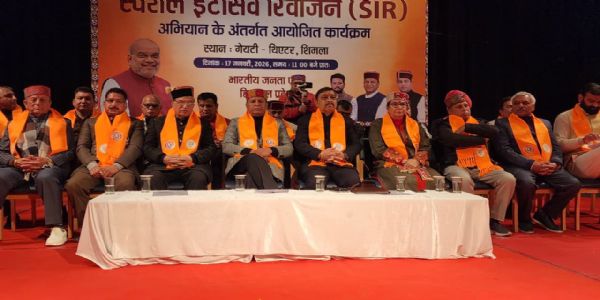 घुसपैठियों के वोट पर राजनीति राष्ट्रहित के खिलाफ, एसएआर का समर्थन करें सभी दल :बिंदल