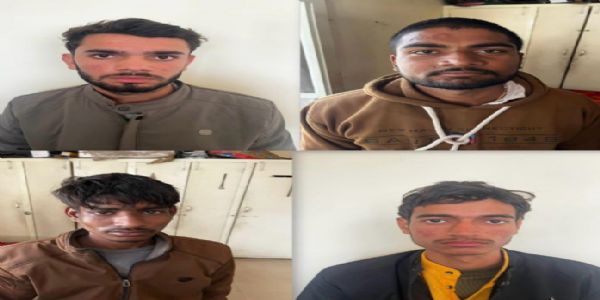 फरीदाबाद : ट्रैफिक चालान के नाम पर लाखों की ठगी, चार गिरफ्तार