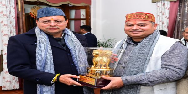 मुख्यमंत्री से केंद्रीय जल शक्ति राज्य मंत्री की भेंट, जल प्रबंधन एवं पेयजल योजनाओं पर हुई चर्चा