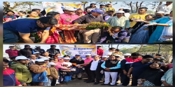 दलपत सागर स्वच्छता अभियान में वन मंत्री केदार, महापौर व नागरिकों ने किया श्रमदान