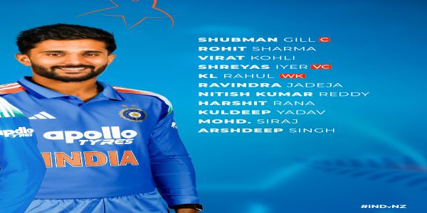 भारतीय टीम एकादश (बीसीसीआई एक्स अकाउंट)