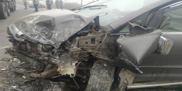 बाराबंकी में वाहनों की टक्कर में एक की मौत,आठ घायल