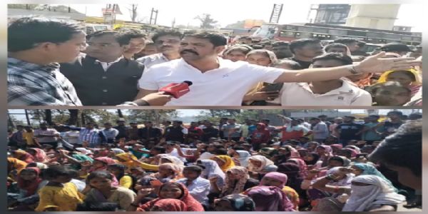 बीजापुर : 100 मकानों पर चला बुलडोजर, बेघर परिवारों के साथ बीजापुर विधायक ने किया नेशनल हाईवे जाम