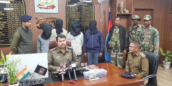 अंतरराज्यीय गिरोह के चार सदस्य गांजा के साथ गिरफ्तार