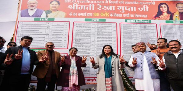 मुख्यमंत्री ने आरके पुरम विधानसभा में 100 करोड़ के विकास कार्यों का किया शुभारंभ