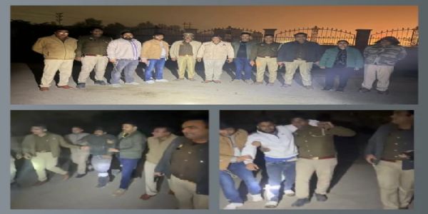 पुलिस मुठभेड़ के दौरान तीन शातिर बदमाश गिरफ्तार, दाे के पैर में लगी गोली