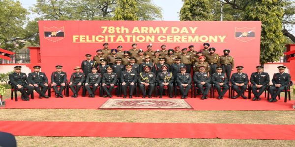 सेना दिवस परेड–2026 के सफल आयोजन में योगदान देने वाले सम्मानित