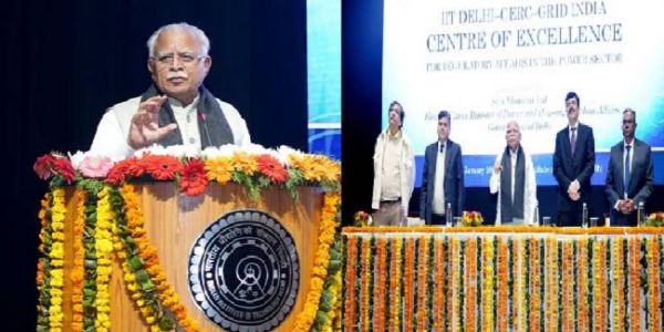आईआईटी दिल्ली में सेंटर ऑफ एक्सीलेंस का शुभारंभ करते मनोहर लाल