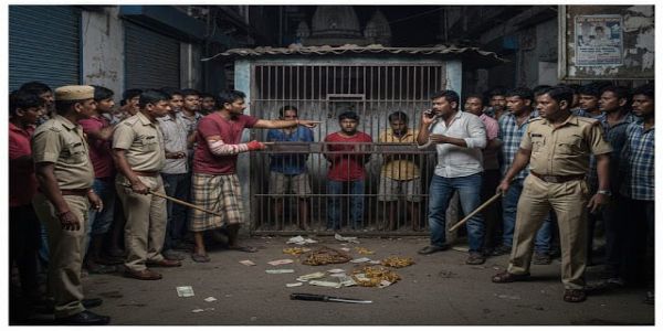 एगरा के चाटला में लूटपाट से दहशत, निवासियों के हत्थे चढ़े आरोपित