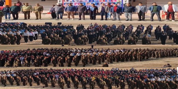 कठुआ में वंदे मातरम का भव्य सामूहिक गायन, देशभक्ति के रंग में रंगा खेल स्टेडियम