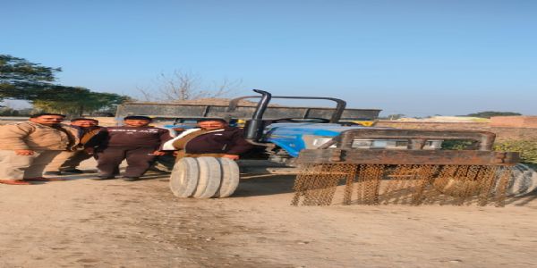 अवैध खनन माफिया के खिलाफ कार्यवाही लगातार जारी, 4 ट्रैक्टर व 1 टिप्पर जब्त