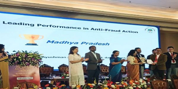 दक्ष आयुष्मान पहल के लिए मध्य प्रदेश देश का सर्वश्रेष्ठ राज्य घोषित, मिला राष्ट्रीय सम्मान