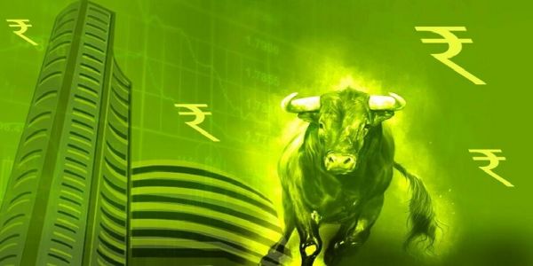 शेयर बाजार के लोगो का प्रतीकात्‍मक चित्र