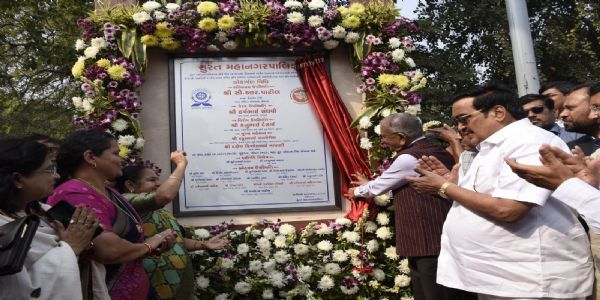 सी.आर. पाटिल ने रत्नमाला और गजेरा जंक्शन को जोड़ने वाले फ्लाईओवर ब्रिज का किया लोकार्पण