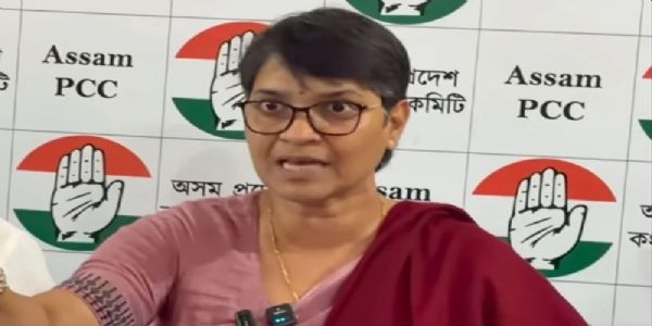 असम महिला कांग्रेस ने भाजपा और चुनाव आयोग पर साधा निशाना