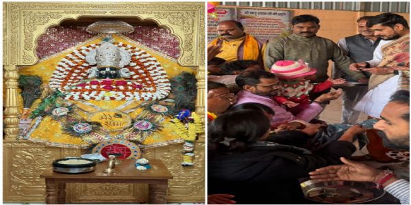 राजगढ़ः बसंत पंचमी पर बाबा खाटूश्याम मंदिर में हुआ विशेष धार्मिक कार्यक्रम का आयोजन
