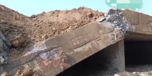 माजुली–शिवसागर को जोड़ने वाला नामदांग नदी पर बना नया पुल बीच से टूटा