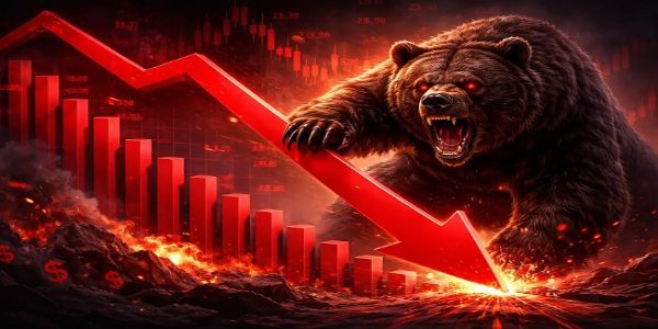 शेयर बाजार के लोगो का प्रतीकात्‍मक चित्र